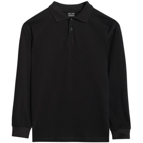 Koszulka dla chłopca longsleeve 4F M483 głęboka czerń 4FJWAW25TLONM483 20S 4F