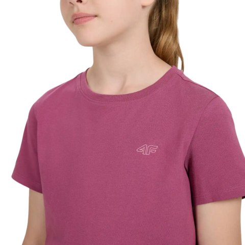Koszulka dla dziewczynki 4F F2397 ciemny fiolet 4FJWAW25TTSHF2397 50S 4F