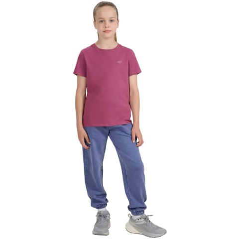 Koszulka dla dziewczynki 4F F2397 ciemny fiolet 4FJWAW25TTSHF2397 50S 4F