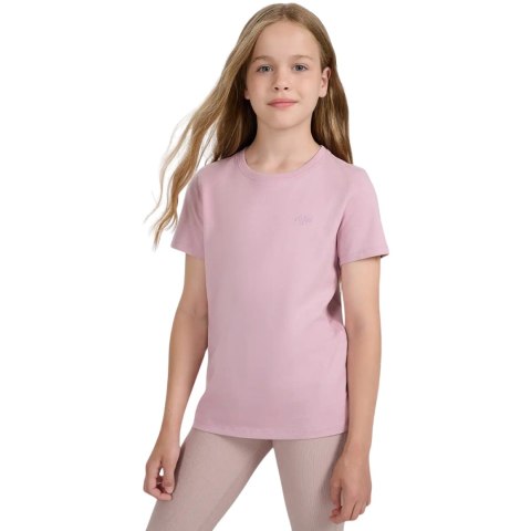 Koszulka dla dziewczynki 4F F2397 jasny róż 4FJWAW25TTSHF2397 56S 4F