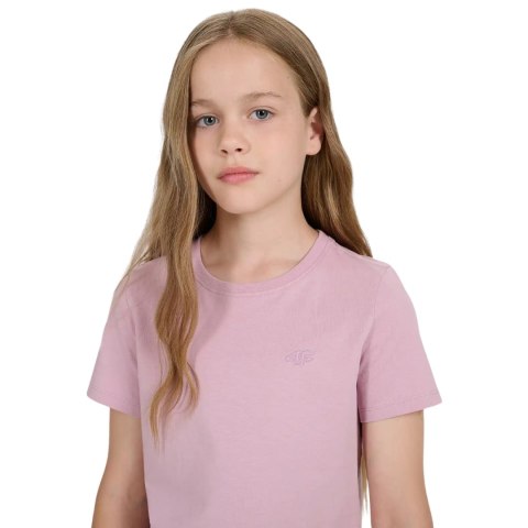 Koszulka dla dziewczynki 4F F2397 jasny róż 4FJWAW25TTSHF2397 56S 4F