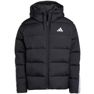 Kurtka męska adidas Essentials Climawarm 3 Stripes Puffer Down Hooded czarna JM4165 Adidas