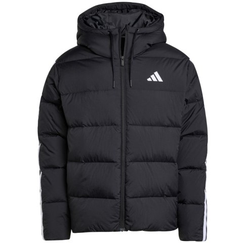 Kurtka męska adidas Essentials Climawarm 3 Stripes Puffer Down Hooded czarna JM4165 Adidas