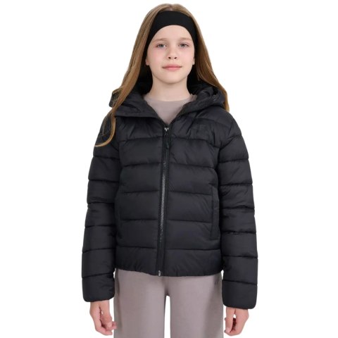 Kurtka pikowana dla dzieci 4F U0704 głęboka czerń 4FJWAW25TDJAU0704 20S 4F