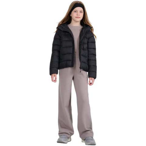 Kurtka pikowana dla dzieci 4F U0704 głęboka czerń 4FJWAW25TDJAU0704 20S 4F