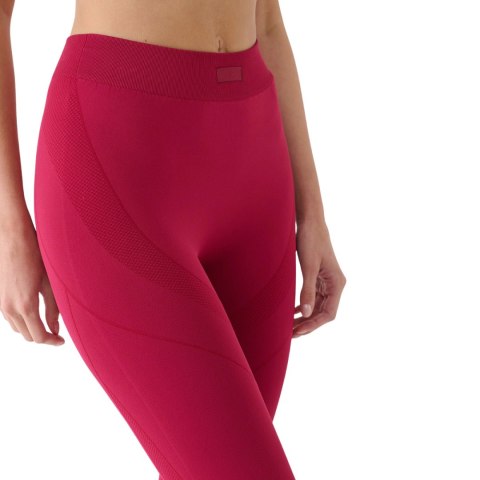 Legginsy damskie 4F FNK F389 burgund 4FRAW24TFTIF389 60S 4F