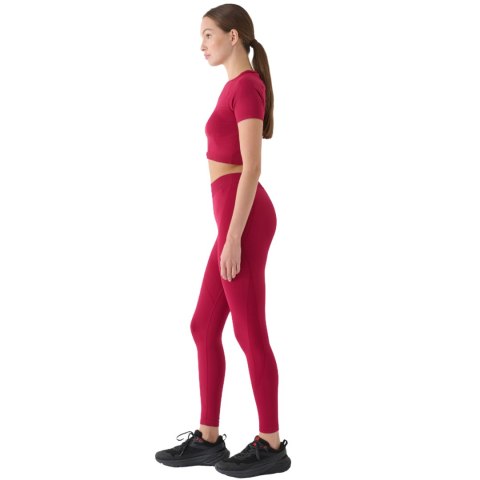 Legginsy damskie 4F FNK F389 burgund 4FRAW24TFTIF389 60S 4F