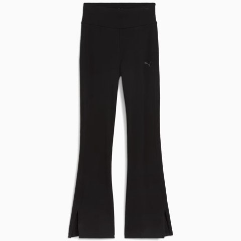 Legginsy damskie Puma Ess High-Waist Flared czarne 688156 01 Puma