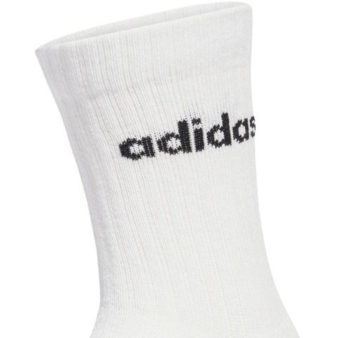 Skarpety adidas Linear Crew Socks Cushioned 6 Par białe JL6096 Adidas