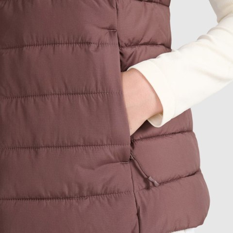 Kamizelka damska 4F F218 ciemny brązowy 4FWAW25TVJAF218 80S 4F