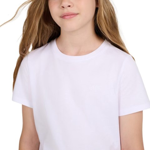 Koszulka dla dziewczynki 4F F2332 biała 4FJWMM00TTSHF2332 10S 4F