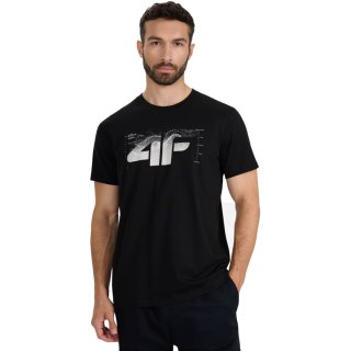 Koszulka męska 4F M2359 głęboka czerń 4FWAW25TTSHM2359 20S 4F