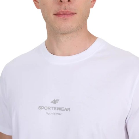 Koszulka męska 4F M2961 biała 4FWAW25TTSHM2961 10S 4F