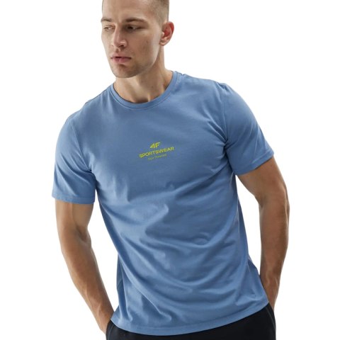 Koszulka męska 4F M2961 denim 4FWAW25TTSHM2961 32S 4F