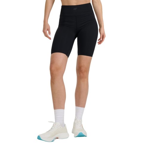 Legginsy damskie krótkie 4F FNK F048 głęboka czerń 4FWAW25TFSTF048 20S 4F