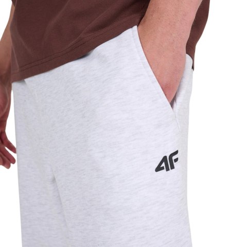 Spodnie męskie 4F CAS M1140 chłodny jasny szary melanż 4FWMM00TTROM1140 27M 4F