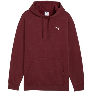 Bluza męska Puma ESS Elevated Relaxed Wash Hoodie bordowa 688049 96 Puma
