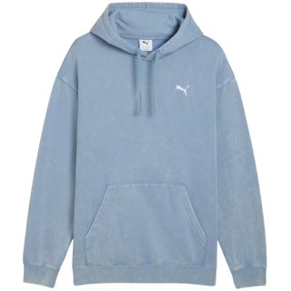 Bluza męska Puma ESS Elevated Relaxed Wash Hoodie niebieska 688049 34 Puma