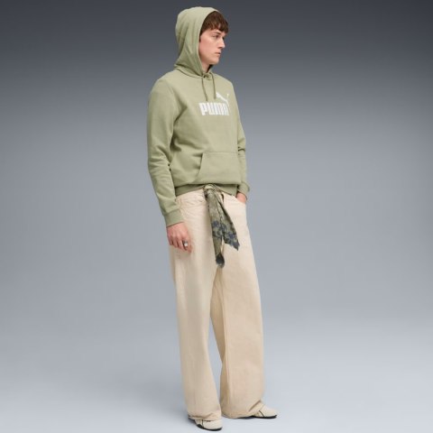 Bluza męska Puma ESS No.1 Logo Hoodie FL oliwkowa 682571 82 Puma