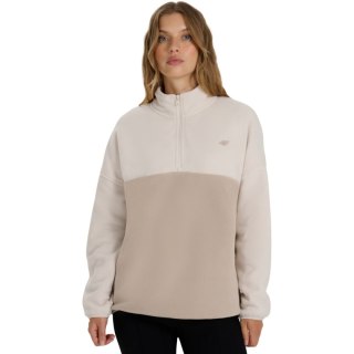 Bluza polarowa damska 4F F421 kremowa 4FWAW25TFLEF42112S 4F