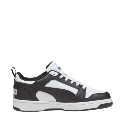 Buty dla dzieci Puma Rebound V6 Lo Mid biało-czarne 393833 01 Puma
