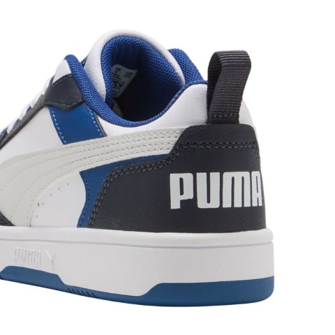 Buty dla dzieci Puma Rebound V6 Lo Mid biało-niebieskie 393833 28 Puma