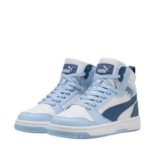 Buty dla dzieci Puma Rebound V6 Mid biało-niebieskie 393831 32 Puma