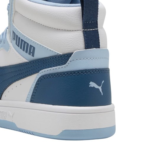 Buty dla dzieci Puma Rebound V6 Mid biało-niebieskie 393831 32 Puma