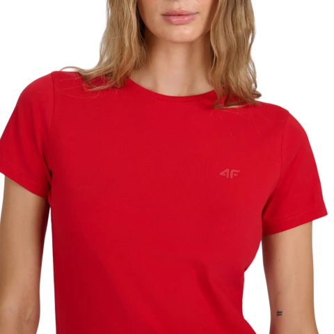 Koszulka damska 4F F2255 czerwona 4FWMM00TTSHF2255 062S 4F