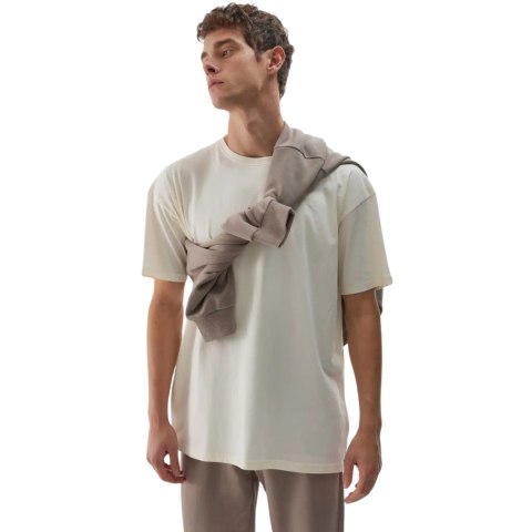 Koszulka męska 4F M2967 złamana biel 4FWAW25TTSHM2967 11S 4F