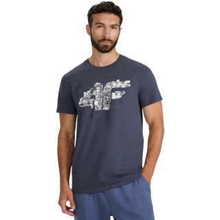 Koszulka męska 4F M3132 średni szary melanż 4FWAW25TTSHM3132 24M 4F