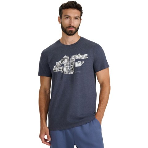 Koszulka męska 4F M3132 średni szary melanż 4FWAW25TTSHM3132 24M 4F