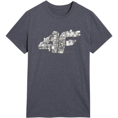 Koszulka męska 4F M3132 średni szary melanż 4FWAW25TTSHM3132 24M 4F