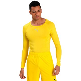 Koszulka męska Puma Liga Baselayer Tee LS żółta 655920 06 Puma