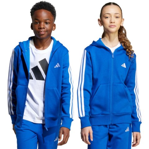 Bluza dla dzieci adidas Essentials Full-Zip Hoodie niebieska JY4977 Adidas