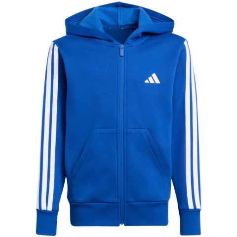 Bluza dla dzieci adidas Essentials Full-Zip Hoodie niebieska JY4977 Adidas
