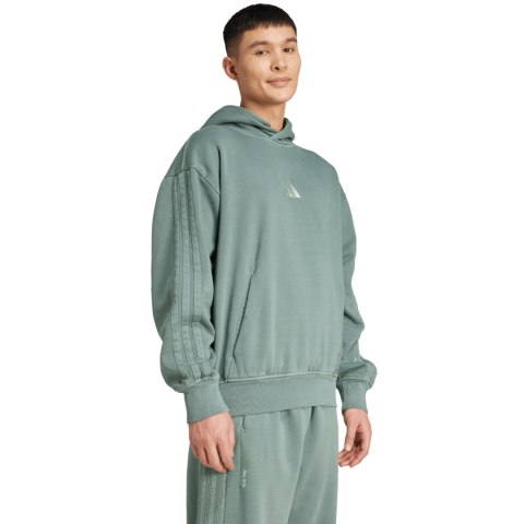 Bluza męska adidas A SZN W FL HD zielona JL6538 Adidas