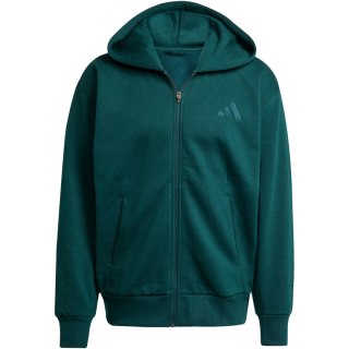 Bluza męska adidas ALL SZN Fleece Full-Zip zielona JX5101 Adidas
