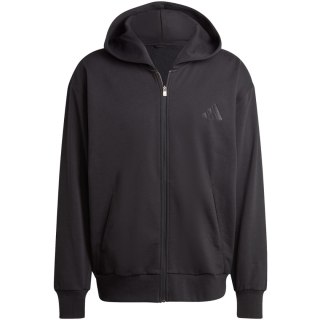Bluza męska adidas All Szn Fleece Full-Zip Hoodie czarna IX1249 Adidas