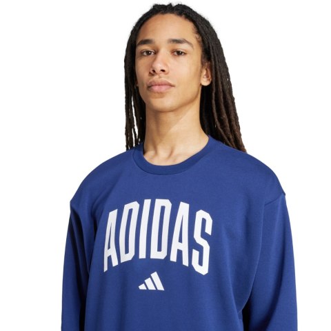 Bluza męska adidas Collegiate Sweat niebieska JM1734 Adidas