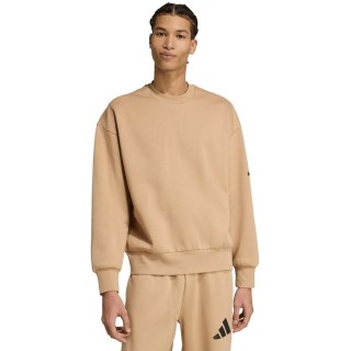 Bluza męska adidas Essentials Loose Fit 3 Bar Logo beżowa JX5668 Adidas