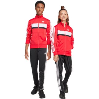 Dres dla dzieci adidas Seasonal Essentials Tiberio 3-Stripes Tricot czerwono-czarny JI6214 Adidas