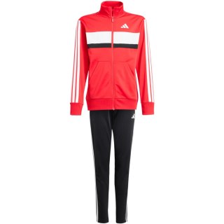 Dres dla dzieci adidas Seasonal Essentials Tiberio 3-Stripes Tricot czerwono-czarny JI6214 Adidas