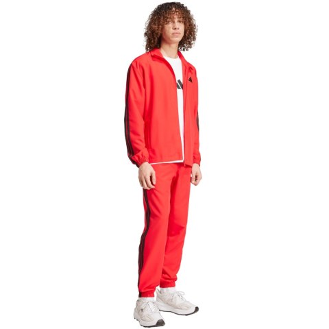 Dres męski adidas Sportswear Basic 3-Stripes Woven czerwony JI8851 Adidas