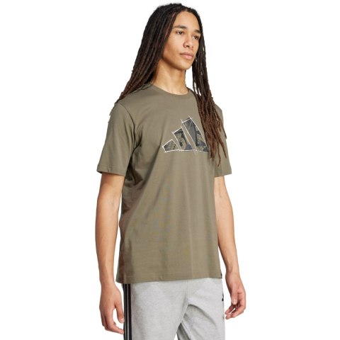 Koszulka męska adidas Logo Graphic oliwkowa KA9801 Adidas