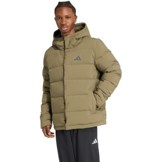 Kurtka męska adidas Helionic Climawarm Hoodie oliwkowa JX0580 Adidas