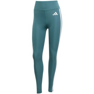 Legginsy damskie adidas Optime Essentials 3-Stripes 7/8 zielone JY2152 Adidas