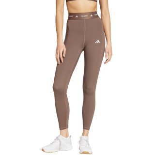 Legginsy damskie adidas Techfit 7/8 brązowe JW5181 Adidas