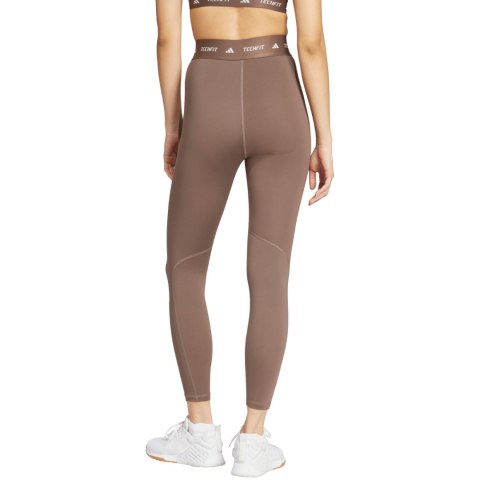 Legginsy damskie adidas Techfit 7/8 brązowe JW5181 Adidas