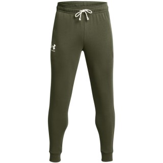Spodnie męskie Under Armour Rival Terry Jogger khaki 1380843 390 Under Armour